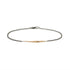 18k rose gold/oxidized silver chain mirror points bracelet