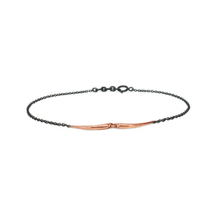 14k rose gold mirror arpent bracelet