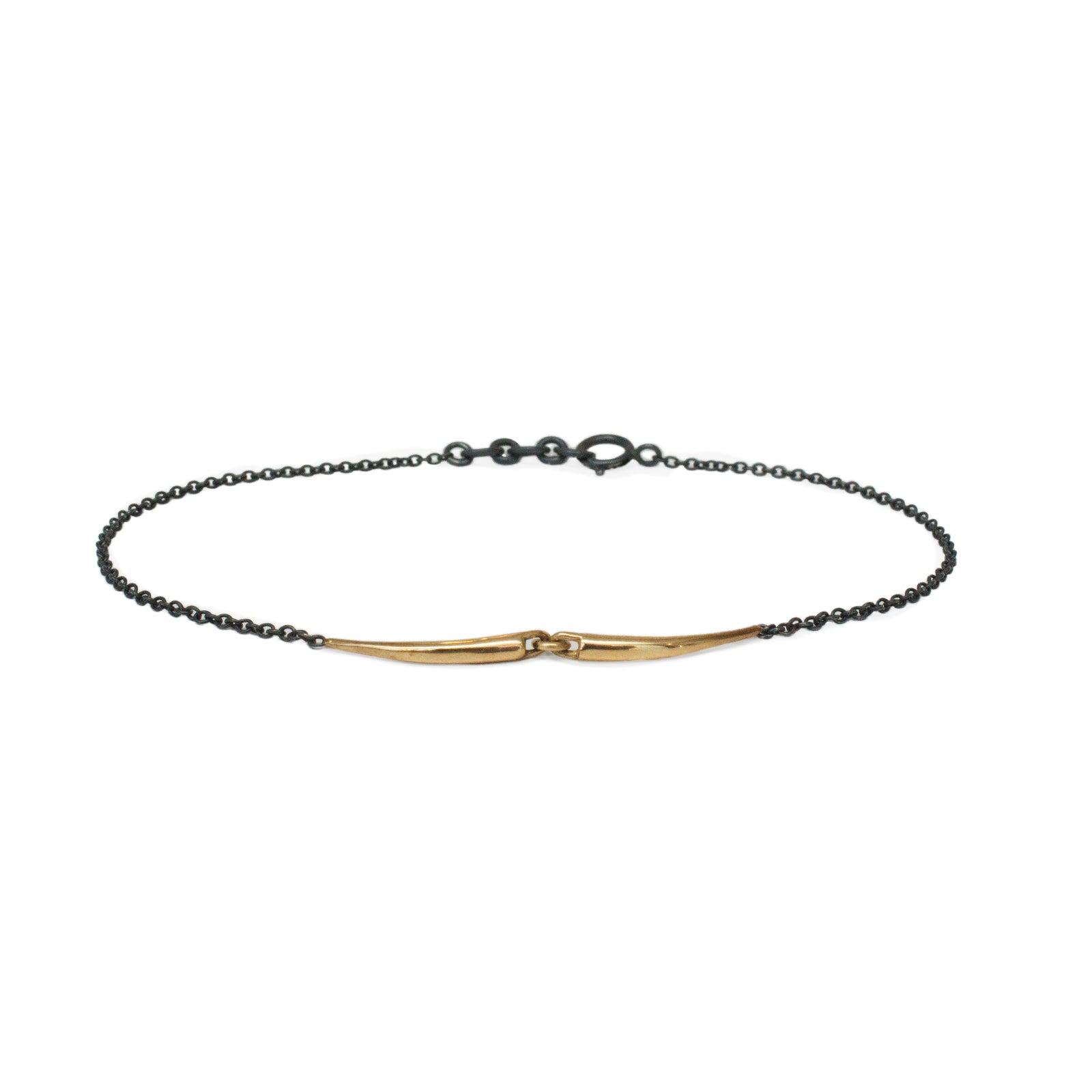 14k yellow gold mirror arpent bracelet