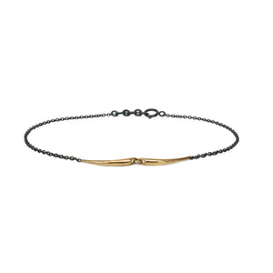 14k yellow gold mirror arpent bracelet