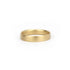 14k yellow gold / medium flat band, carla caruso