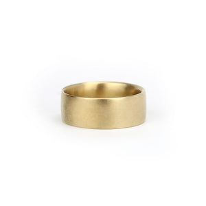 14k yellow gold / extra large flat band, carla caruso