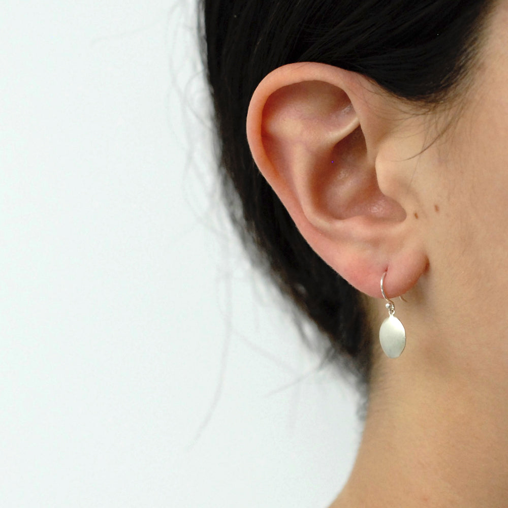  small disc drop earrings