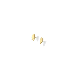 18k yellow gold / 3221 tiny totem studs