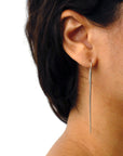  long sliver earrings