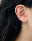  oval arabesque earrings