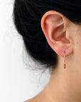  single diamond briolette earrings
