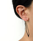  hedron dangle earrings