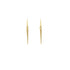 18k yellow gold / small mirror point dangle earrings