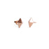 14k rose gold lis studs