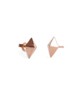 14k rose gold lis studs