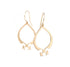 14k yellow gold arabesque teardrop earrings