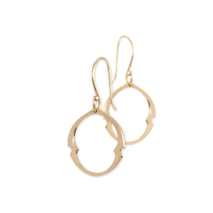  arabesque oculus earrings