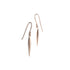 14k rose gold - small swell dangle earrings