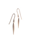 14k rose gold - small swell dangle earrings