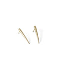 14k yellow gold tapered swell studs