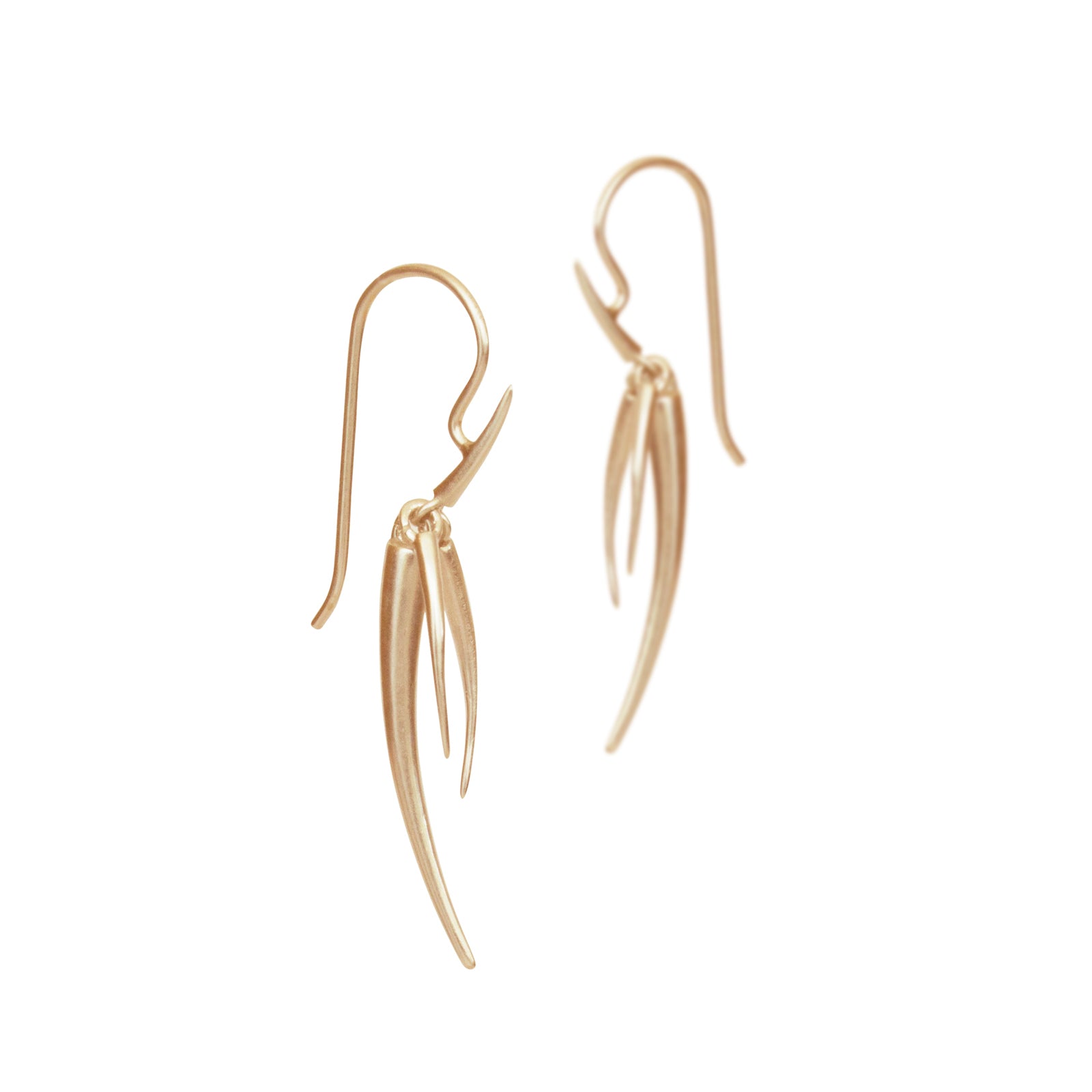medium / 14k yellow gold ankole tassle earrings