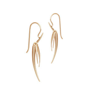 medium / 14k yellow gold ankole tassle earrings