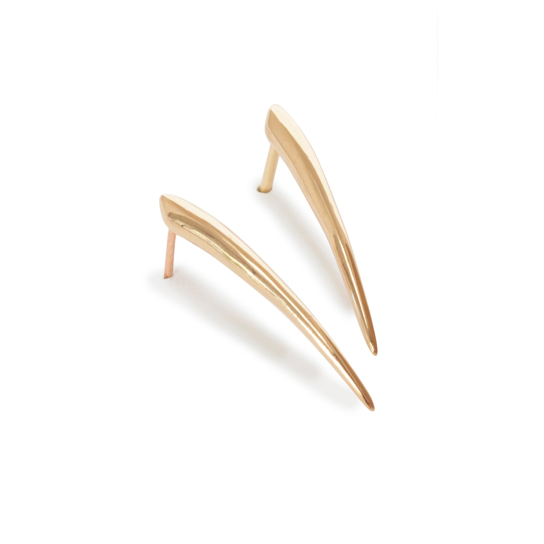 medium / 14k yellow gold ankole studs