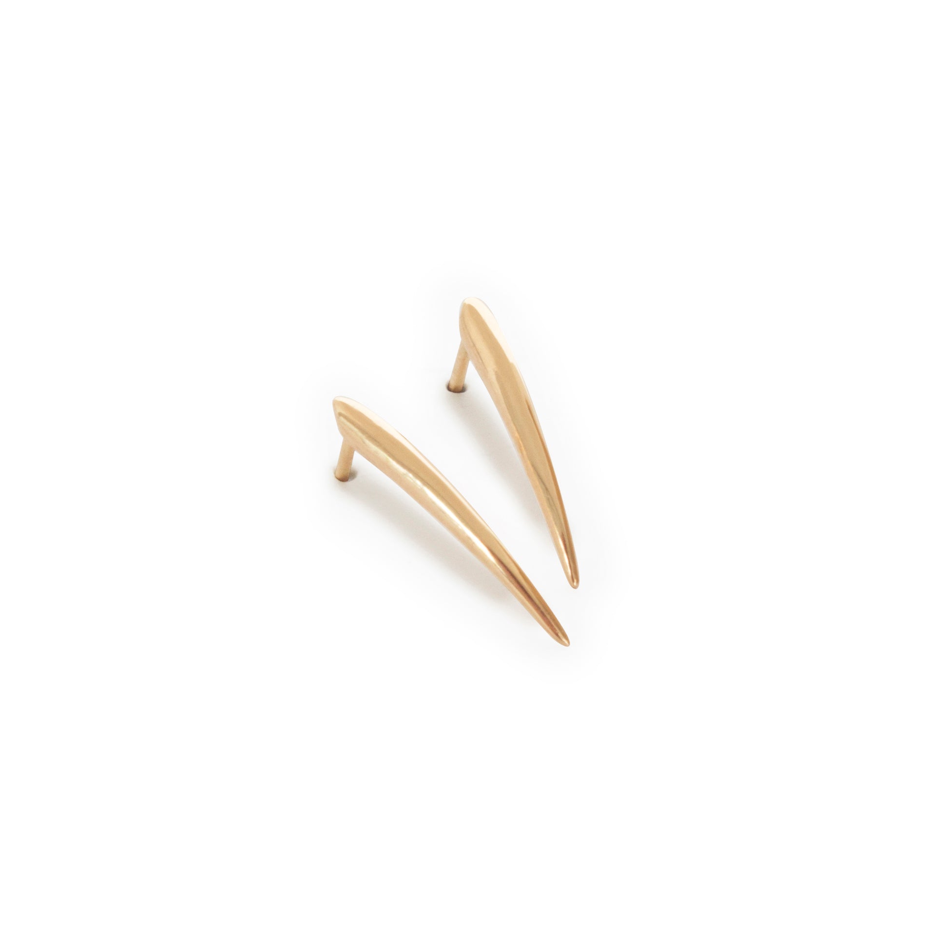 small / 14k yellow gold ankole studs