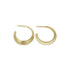 14k yellow gold minor eclipse hoops