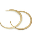 14k yellow gold major eclipse hoops