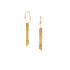 short faceted link earrings