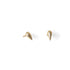14k yellow gold pod studs