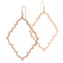 14k rose gold portail dangle earrings