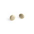 14k yellow gold with white diamonds small disc studs