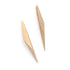 14k yellow gold with white pave diamonds pavé long shard studs
