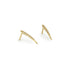 18k yellow gold pavé ankole studs