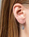  pavé egg drop earrings