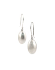 sterling silver egg drop earrings