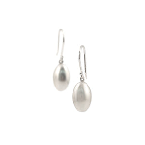 sterling silver egg drop earrings