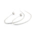 sterling silver drawn hoop earrings