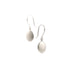 sterling silver small disc drop earrings