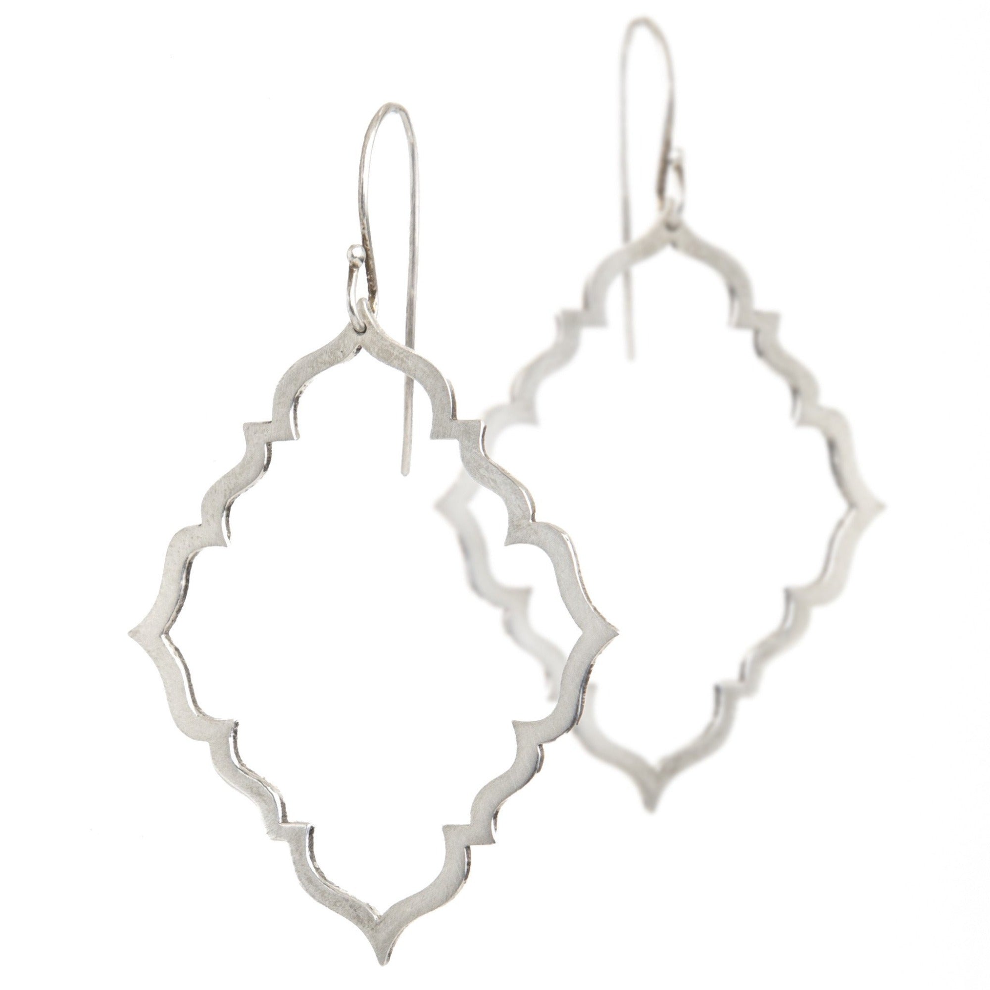 sterling silver portail dangle earrings