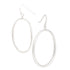 sterling silver / large "o" drop earrings