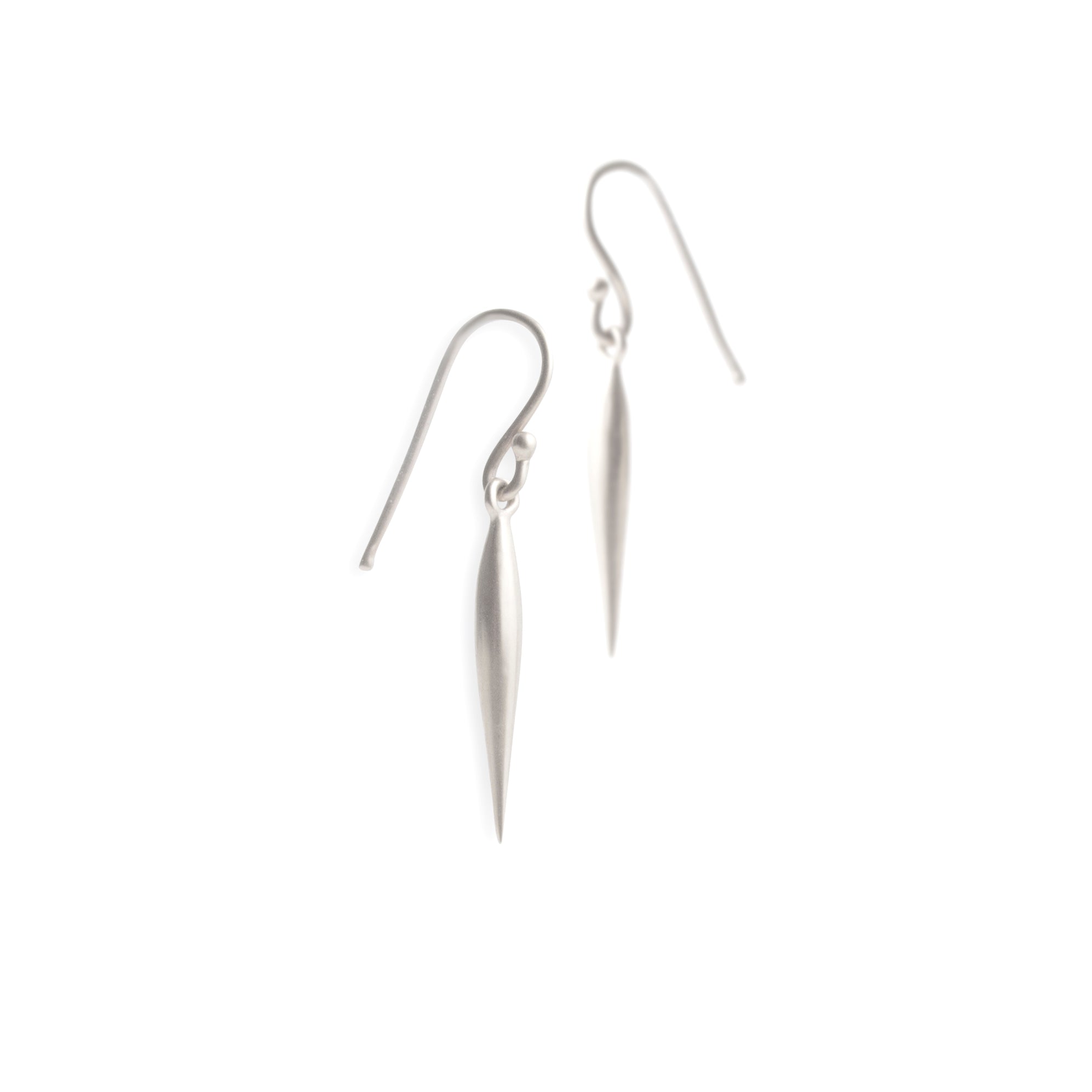 sterling silver - small swell dangle earrings