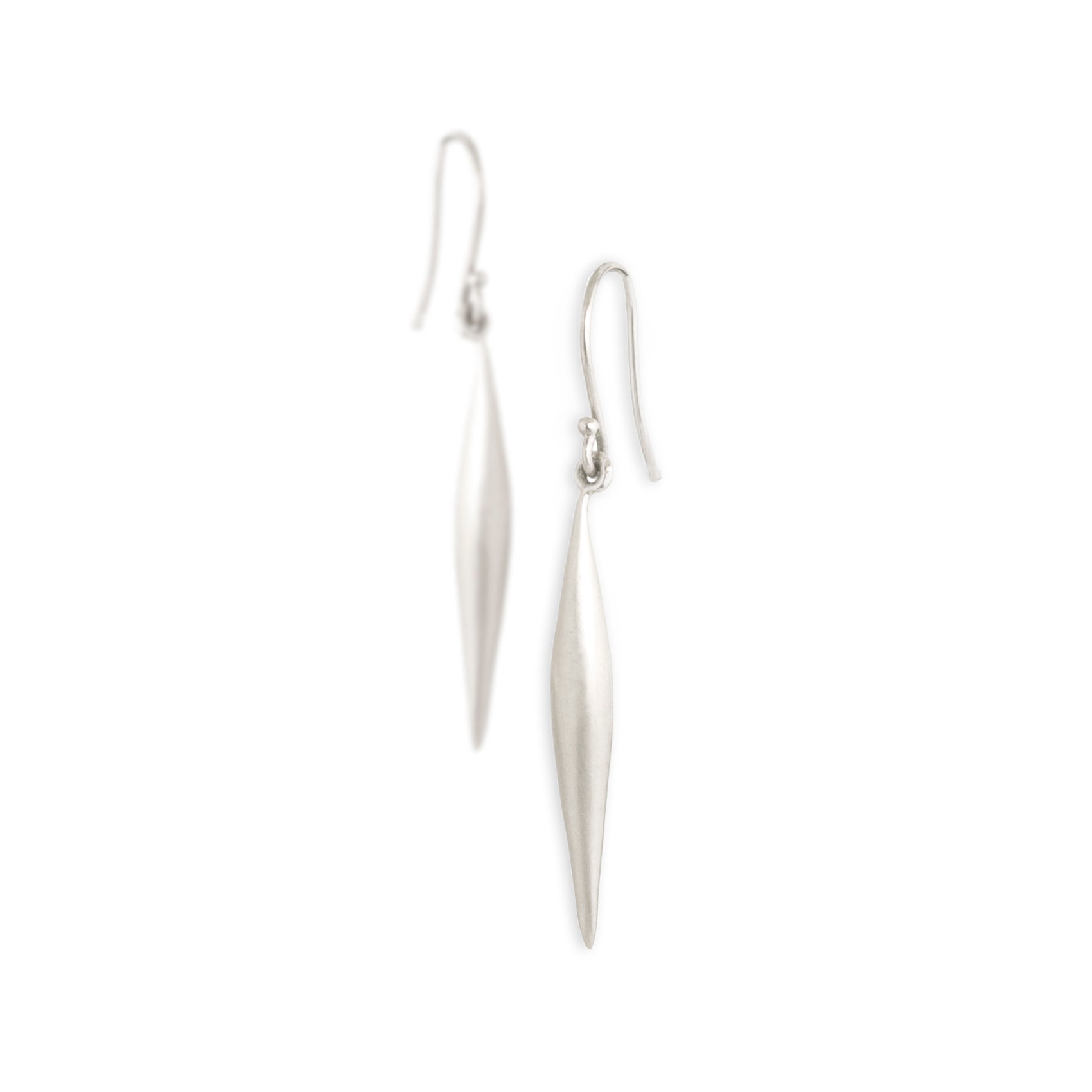 sterling silver - large swell dangle earrings
