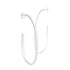 sterling silver oval sliver hoops