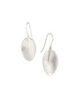 sterling silver / small petal and point earrings