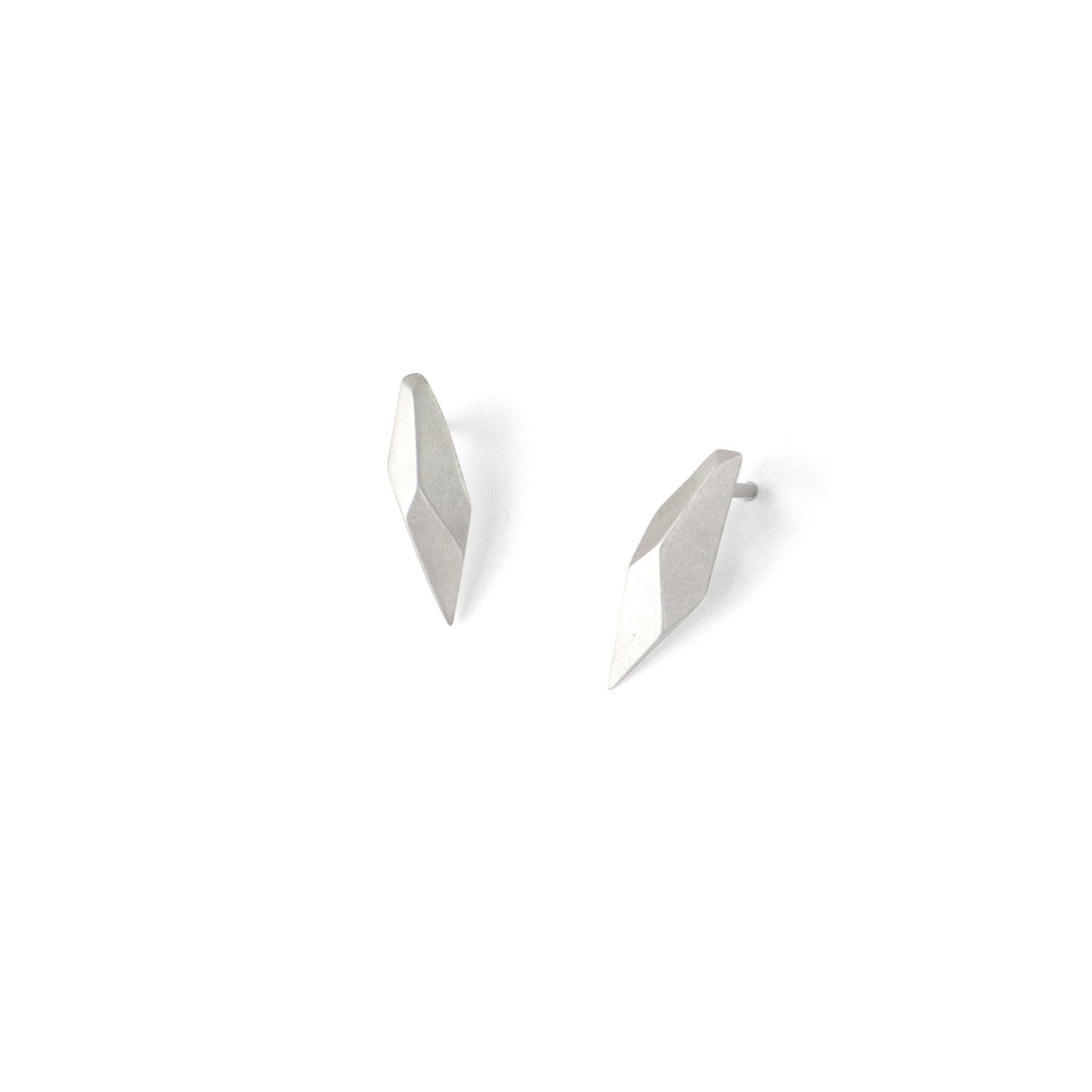 sterling silver small shard studs