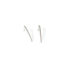 sterling silver tapered swell studs