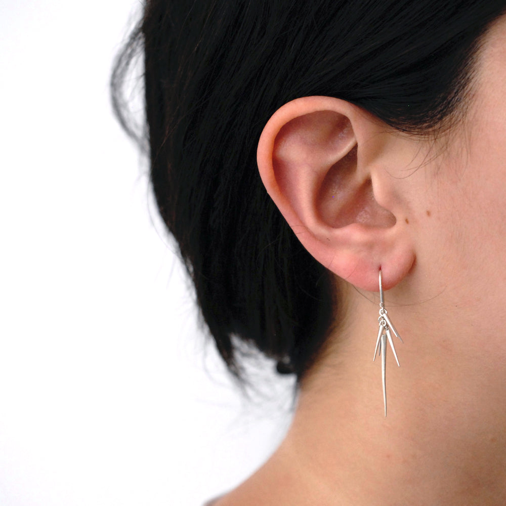  small point cluster earrings