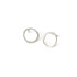 sterling silver offset circle studs
