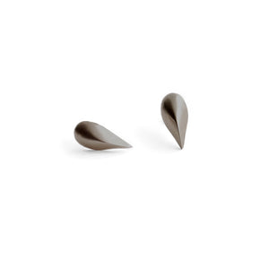 sterling silver plated in black rhodium beak studs