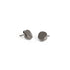 sterling silver plated in black rhodium round wedge studs