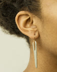  long totem earrings